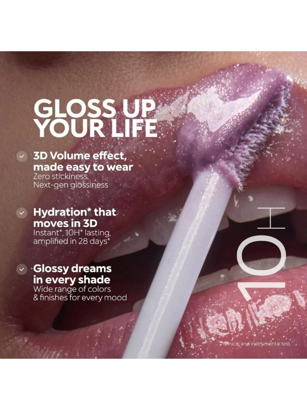 Hydrating 3D Lip Gloss - High Shine, Plumping, Non-Sticky, Moisturizing Makeup